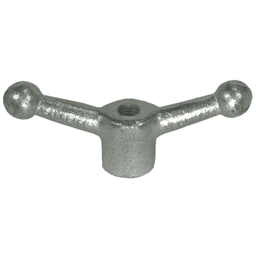 2110011 Door Handle – Dual Wing Speed Ball, 1/2"-13 Thread, Zinc Plated